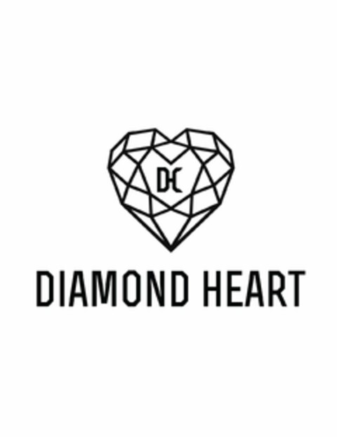 DH DIAMOND HEART Logo (USPTO, 02.07.2015)