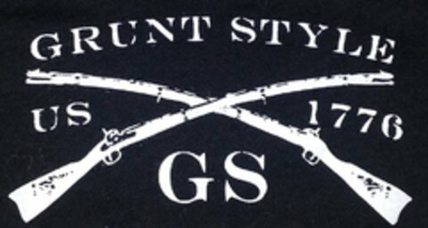 THE WORDS "GRUNT STYLE"; THE LETTERS "GS" AND "US"; THE NUMBERS "1776" Logo (USPTO, 09/12/2015)