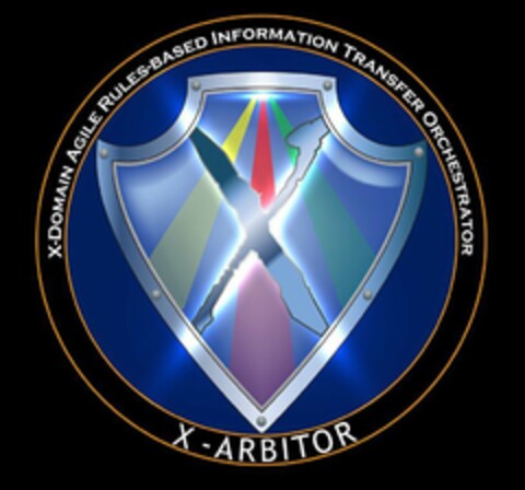 X-ARBITOR X-DOMAIN AGILE RULES-BASED INFORMATION TRANSFER ORCHESTRATOR Logo (USPTO, 04/23/2018)