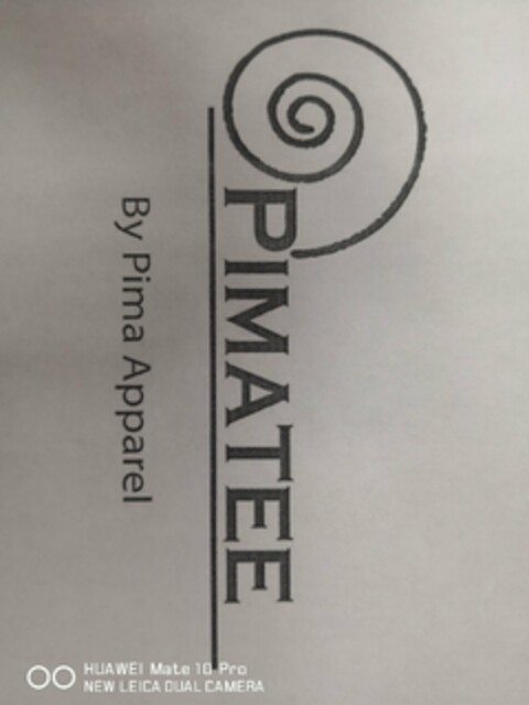 PIMATEE BY PIMA APPAREL Logo (USPTO, 29.01.2020)