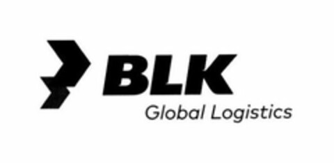 BLK GLOBAL LOGISTICS Logo (USPTO, 31.01.2020)