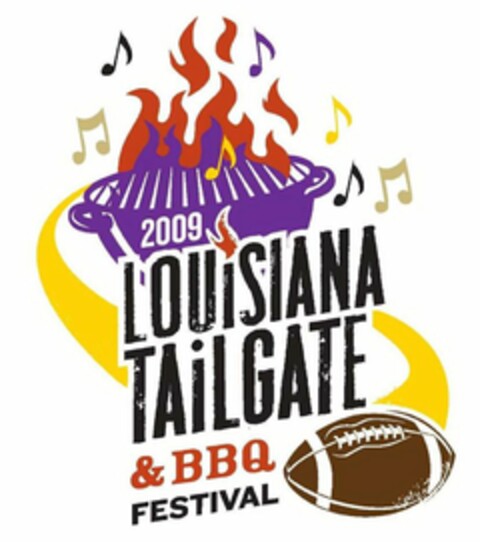 2009 LOUISIANA TAILGATE & BBQ FESTIVAL Logo (USPTO, 21.09.2009)