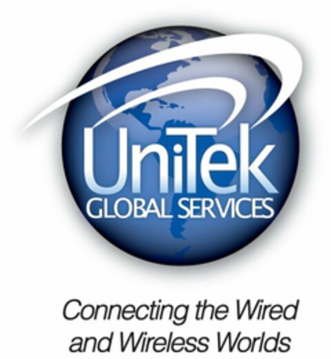 UNITEK GLOBAL SERVICES CONNECTING THE WIRED AND WIRELESS WORLDS Logo (USPTO, 05/28/2010)