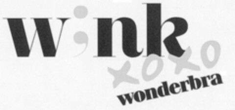 W;NK XOXO WONDERBRA Logo (USPTO, 31.08.2011)