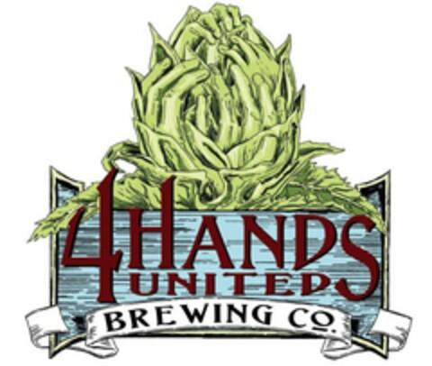 4 HANDS UNITED BREWING CO. Logo (USPTO, 01.09.2011)