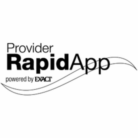 PROVIDER RAPIDAPP POWERED BY EXACT Logo (USPTO, 30.12.2011)