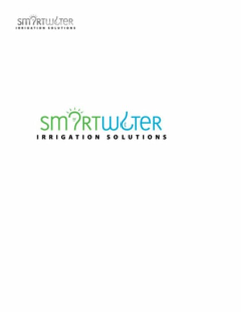 SMARTWATER IRRIGATION SOLUTIONS Logo (USPTO, 05.01.2012)