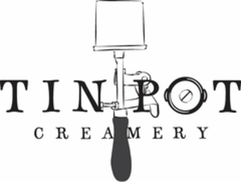 TIN POT CREAMERY Logo (USPTO, 04/04/2013)