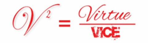 V² = VIRTUE VICE Logo (USPTO, 05/12/2014)