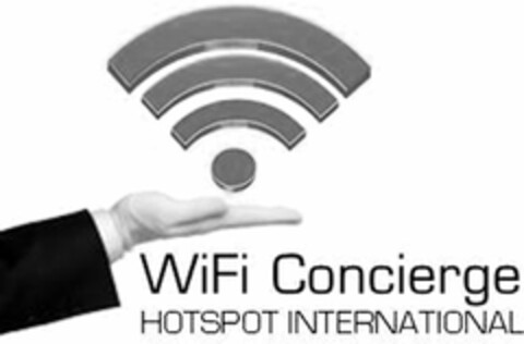 WI-FI CONCIERGE HOTSPOT INTERNATIONAL Logo (USPTO, 27.05.2014)