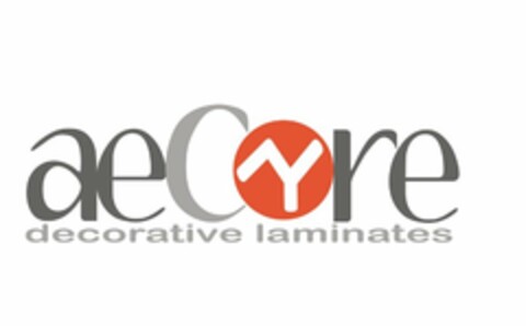 AECORE DECORATIVE LAMINATES Logo (USPTO, 27.10.2015)