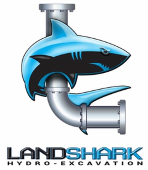 LANDSHARK HYDRO-EXCAVATION Logo (USPTO, 03.02.2016)