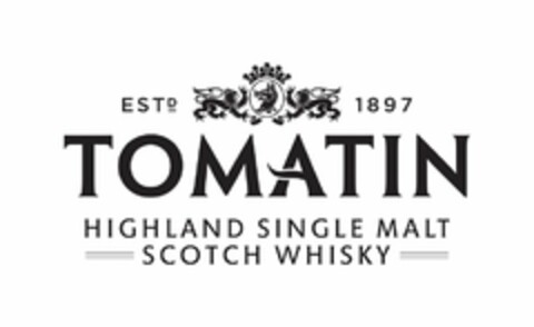 TOMATIN HIGHLAND SINGLE MALT SCOTCH WHISKY ESTD 1897 Logo (USPTO, 08.03.2017)
