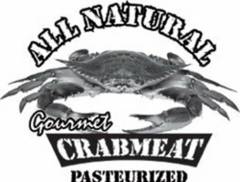 ALL NATURAL GOURMET CRABMEAT PASTEURIZED Logo (USPTO, 04/10/2017)