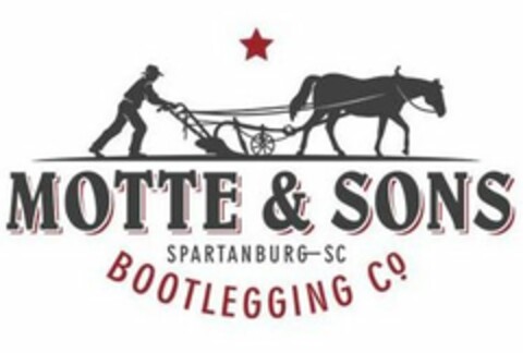 MOTTE & SONS, SPARTANBURG SC, BOOTLEGGING CO Logo (USPTO, 10.04.2017)