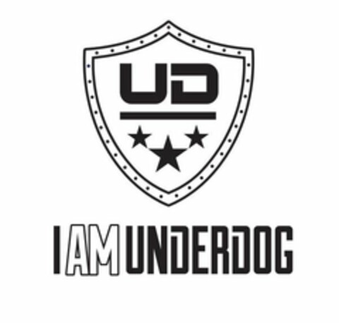 UD I AM UNDERDOG Logo (USPTO, 06/16/2017)