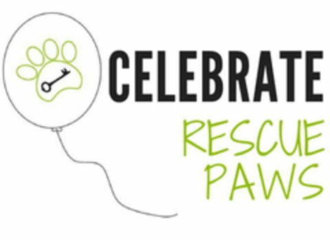 CELEBRATE RESCUE PAWS Logo (USPTO, 06.09.2017)