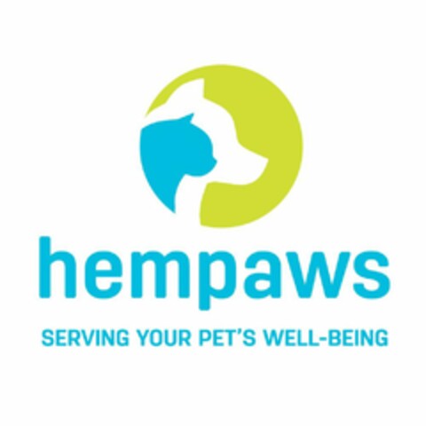 HEMPAWS SERVING YOUR PET'S WELL BEING Logo (USPTO, 14.02.2018)