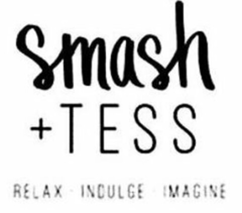 SMASH + TESS RELAX · INDULGE · IMAGINE Logo (USPTO, 10/15/2018)