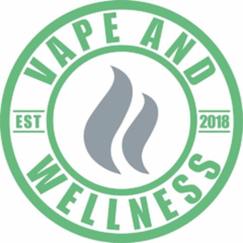 VAPE AND WELLNESS EST 2018 Logo (USPTO, 30.04.2019)