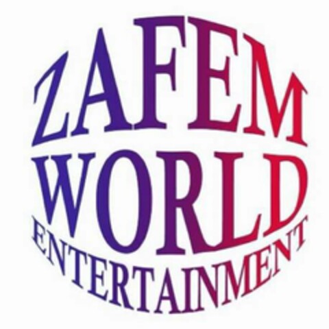 ZAFEM WORLD ENTERTAINMENT Logo (USPTO, 26.11.2019)