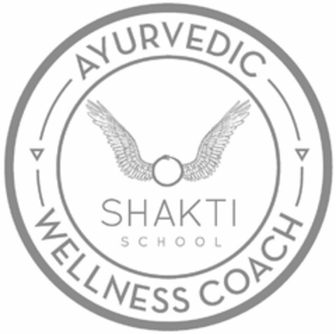 AYURVEDIC WELLNESS COACH SHAKTI SCHOOL Logo (USPTO, 08/11/2020)