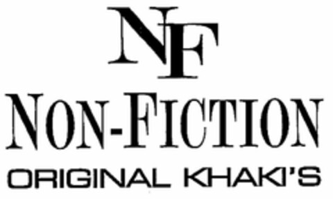 NF NON-FICTION ORIGINAL KHAKI'S Logo (USPTO, 11.06.2010)