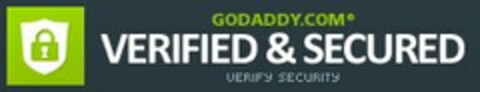 GODADDY.COM VERIFIED & SECURED VERIFY SECURITY Logo (USPTO, 12.07.2010)