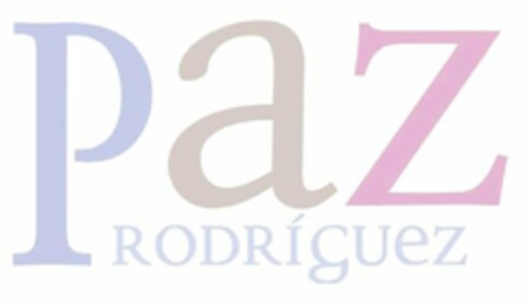 PAZ RODRÍGUEZ Logo (USPTO, 10/08/2010)