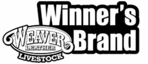 WINNER'S BRAND WEAVER LEATHER LIVESTOCK Logo (USPTO, 29.03.2011)