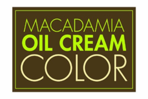 MACADAMIA OIL CREAM COLOR Logo (USPTO, 04/18/2011)