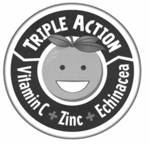 TRIPLE ACTION VITAMIN C + ZINC + ECHINACEA Logo (USPTO, 09/20/2012)