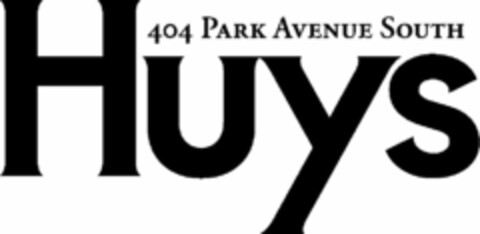 HUYS 404 PARK AVENUE SOUTH Logo (USPTO, 06.12.2012)