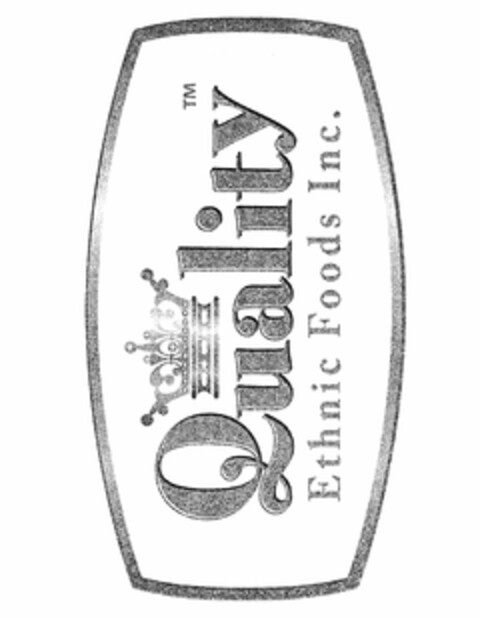 QUALITY ETHNIC FOODS INC. Logo (USPTO, 16.04.2013)