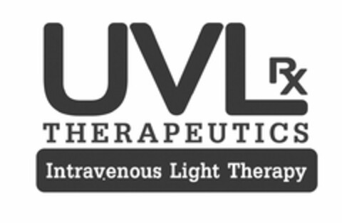 UVLRX THERAPEUTICS INTRAVENOUS LIGHT THERAPY Logo (USPTO, 06/21/2016)