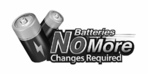BATTERIES NO MORE CHANGES REQUIRED Logo (USPTO, 15.08.2016)