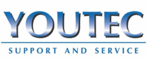 YOUTEC SUPPORT AND SERVICE Logo (USPTO, 09/29/2016)