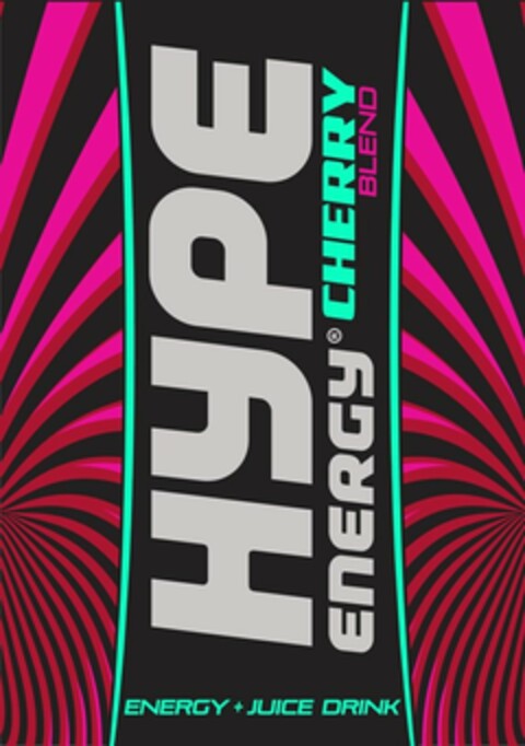 HYPE ENERGY CHERRY BLEND ENERGY + JUICEDRINK Logo (USPTO, 10.04.2018)