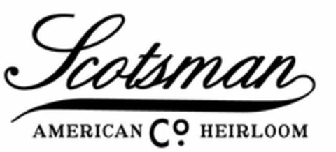 SCOTSMAN CO. AMERICAN HEIRLOOM Logo (USPTO, 10.04.2018)