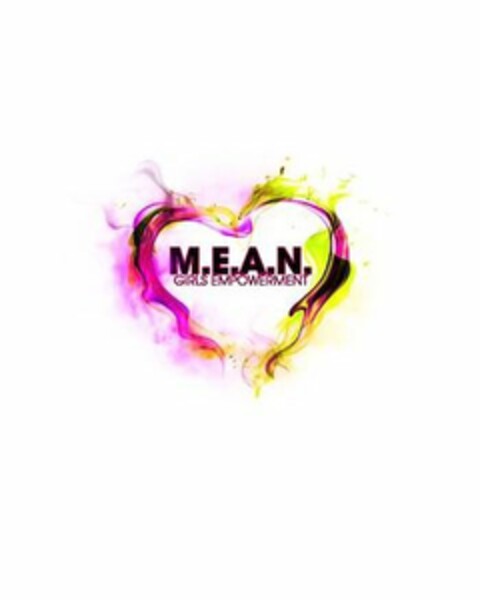 M.E.A.N. GIRLS EMPOWERMENT Logo (USPTO, 06/12/2018)