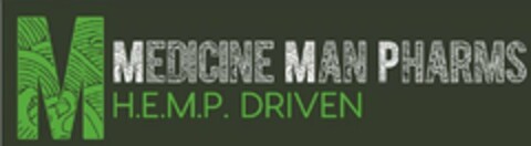 M MEDICINE MAN PHARMS H.E.M.P. DRIVEN Logo (USPTO, 01/28/2020)