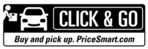 CLICK & GO BUY AND PICK UP. PRICESMART.COM Logo (USPTO, 07/08/2020)