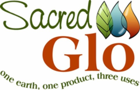 SACRED GLO ONE EARTH, ONE PRODUCT, THREE USES Logo (USPTO, 25.02.2009)