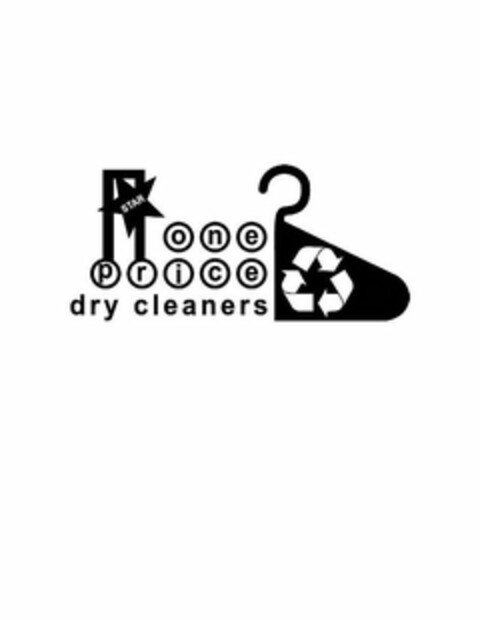 STAR ONE PRICE DRY CLEANERS Logo (USPTO, 30.03.2009)