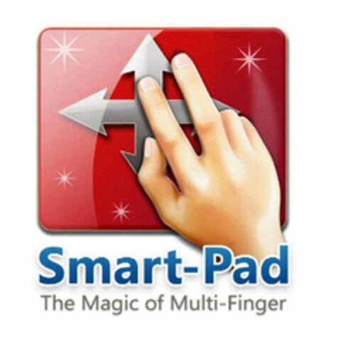 SMART-PAD THE MAGIC OF MULTI-FINGER Logo (USPTO, 03/30/2009)