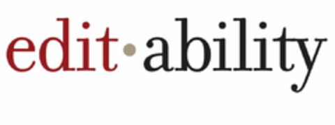 EDIT ABILITY Logo (USPTO, 06/23/2009)