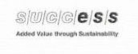 SUCCESS ADDED VALUE THROUGH SUSTAINABILITY Logo (USPTO, 20.07.2009)