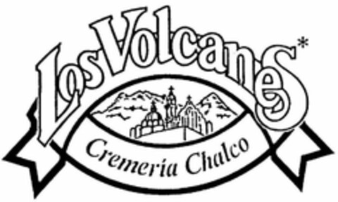 LOS VOLCANES CREMERÍA CHALCO Logo (USPTO, 10.08.2009)