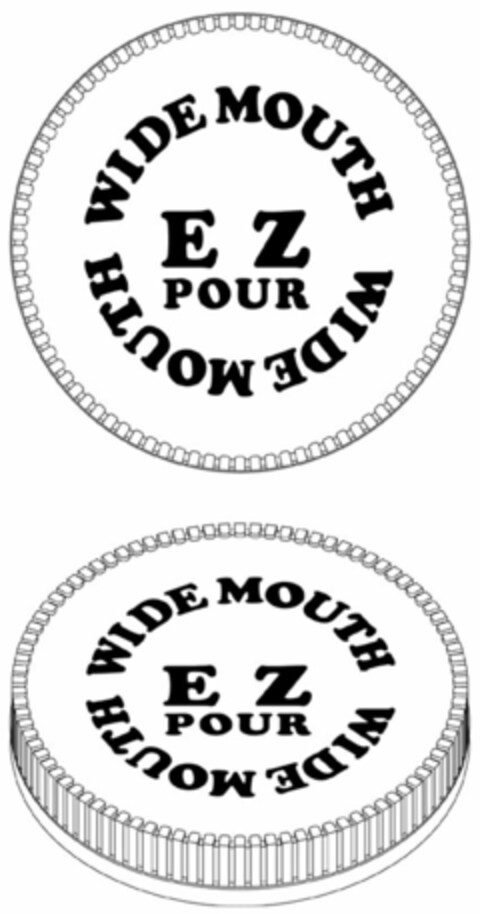 WIDE MOUTH E Z POUR WIDE MOUTH Logo (USPTO, 02.06.2010)