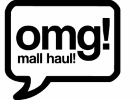 OMG! MALL HAUL! Logo (USPTO, 28.09.2010)